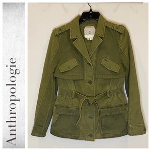 Anthropologie Ruffle Back Anorak by Hei Hei